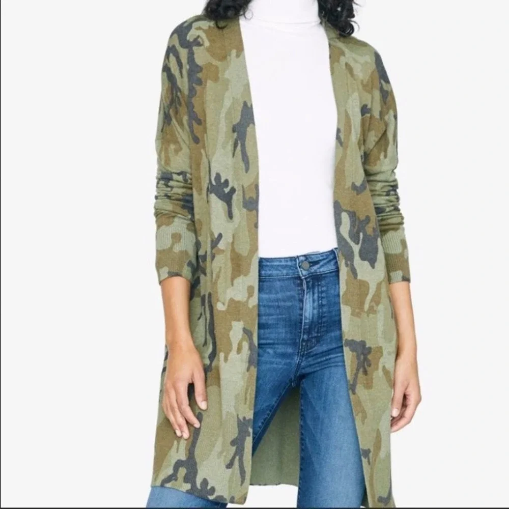 Sanctuary Camo Duster Cardigan NWT